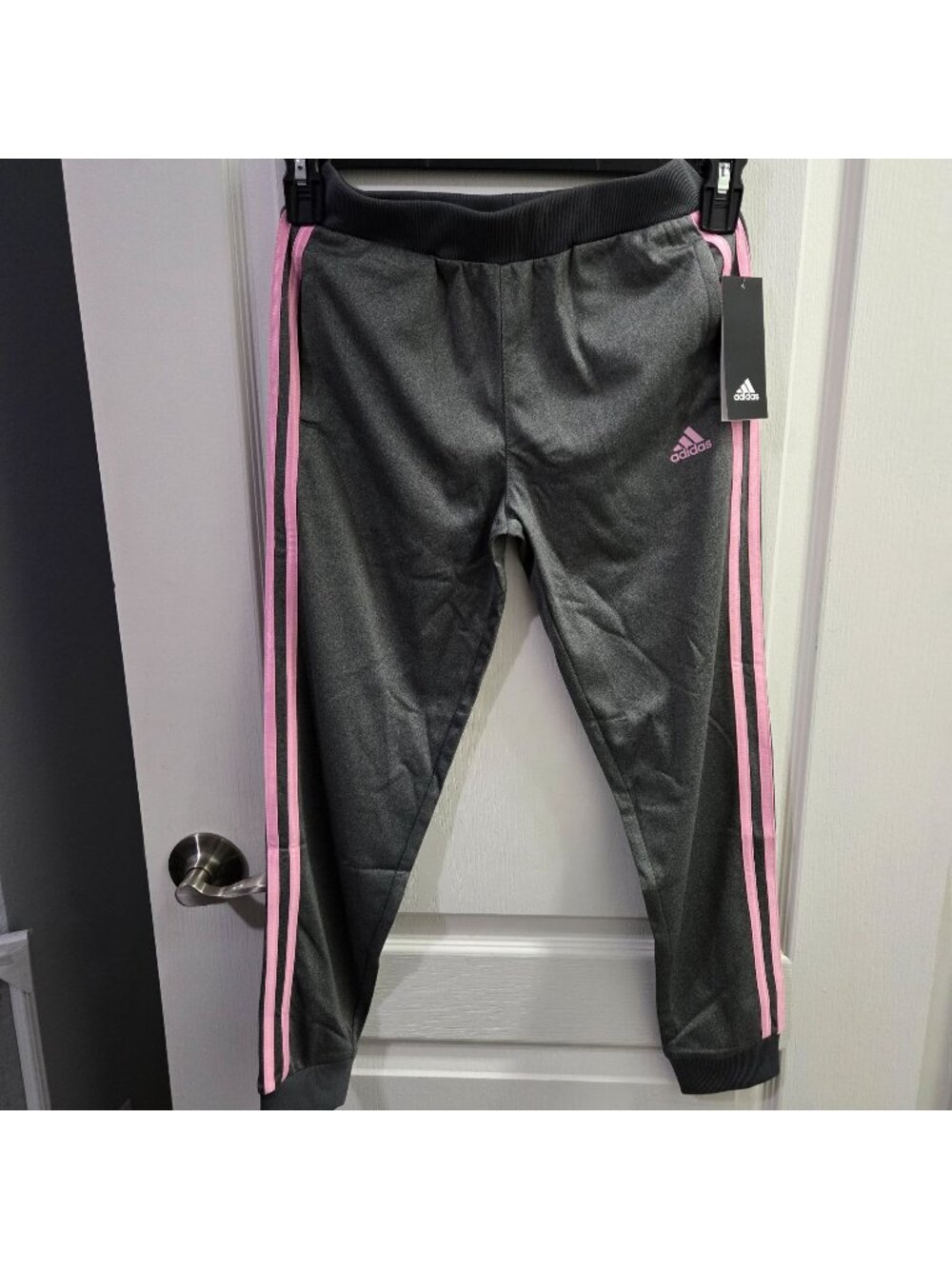 NWT Adidas Essentials 3-Stripes Leggings Girls Sz M (SKU 26-0123)
